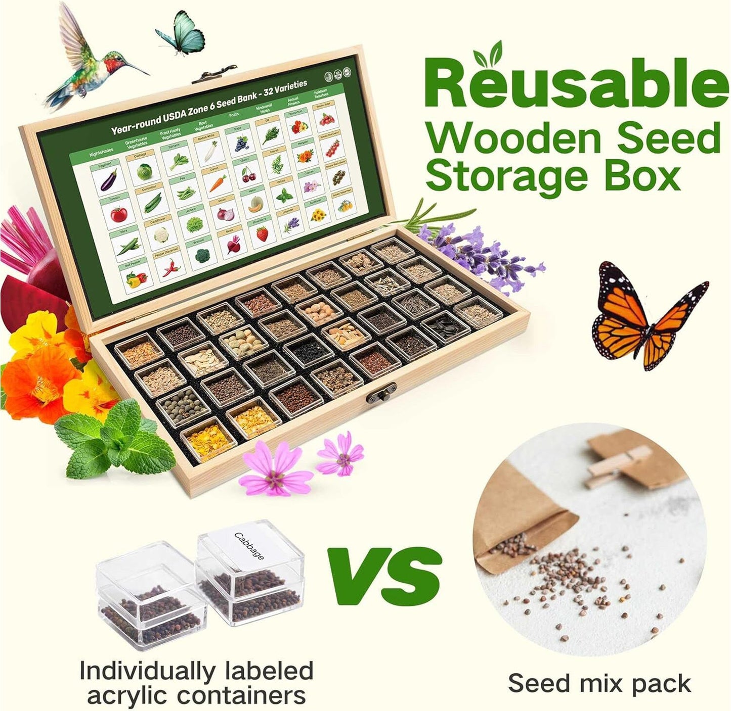 Complete Companion Plant Seed Bank