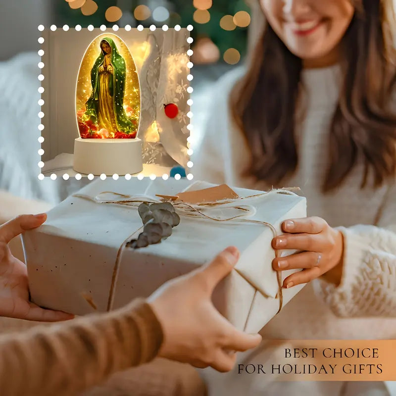 🕊️Divine Radiance: Guadalupe Virgin Prayer Lamp✨