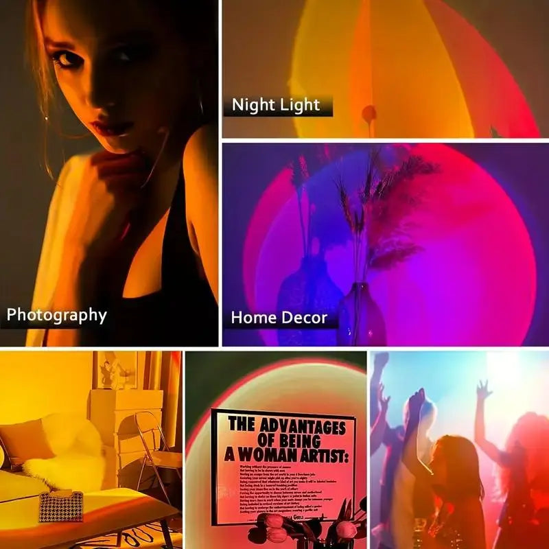 🌈 Smart Rechargeable LED Night Light with Motion Sensor