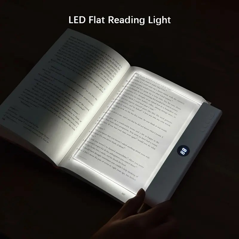 📚 Smart LED Reading Light - Dimmable | Rechargeable | Auto Timer Off | 3-Color Adjustable |