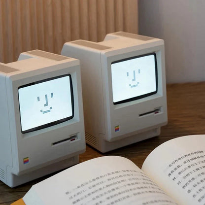 🕒 Retro Pixel Alarm Clock WB-8 (1984 Edition) - Mini Retro Computer Desktop Clock • USB-C Rechargeable