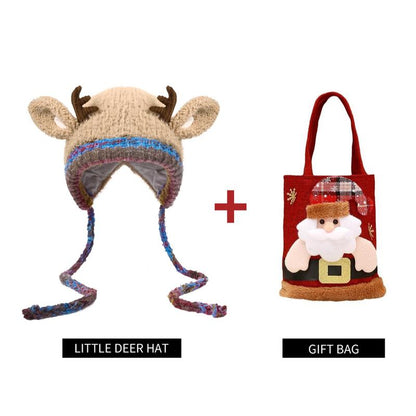 🌲Original Design Handmade Festive Christmas Antler Hat
