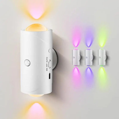 🌈 Smart Rechargeable LED Night Light with Motion Sensor