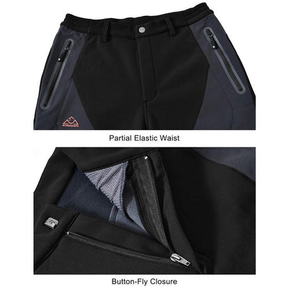 🔥Last Day 49% OFF - Men's Straight-Leg Carpenter Pants - Fleece-Lined, Waterproof & Scratch-Resistant Work Trousers with Zippered Pockets