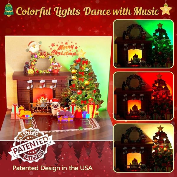 ✨ Christmas Card Pop Up with Light and Music 🎁