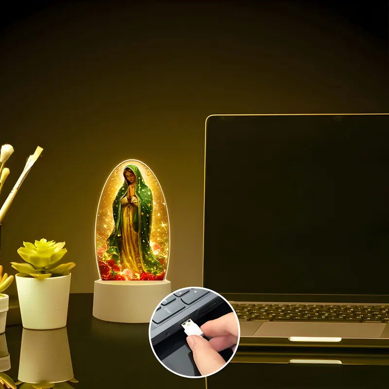 🕊️Divine Radiance: Guadalupe Virgin Prayer Lamp✨