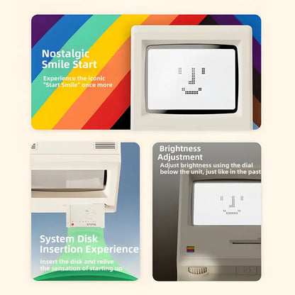 🕒 Retro Pixel Alarm Clock WB-8 (1984 Edition) - Mini Retro Computer Desktop Clock • USB-C Rechargeable