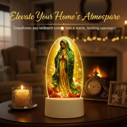 🕊️Divine Radiance: Guadalupe Virgin Prayer Lamp✨