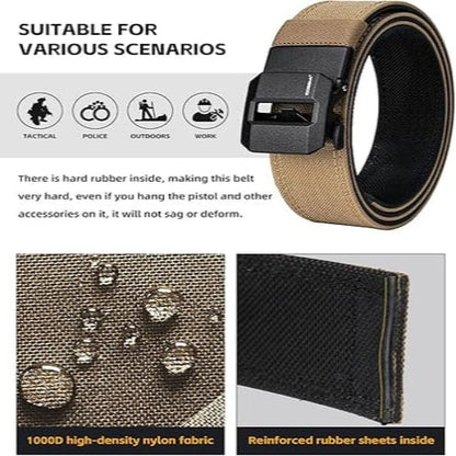 🔥Automatic Buckle Hard Tactical Gun Belt