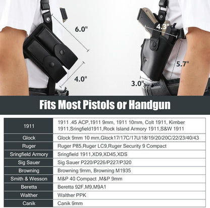 Premium Vertical Concealed Shoulder Holster Sling