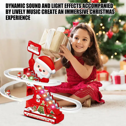 Santa Electric Slide Climbing Toys for Automatic Stairs