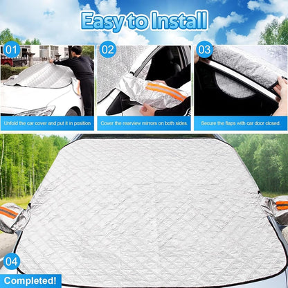 The Perfect Gift For Winter!🎁 Magnetic Car Cover to Protect Against snow, Frost and Freezing!