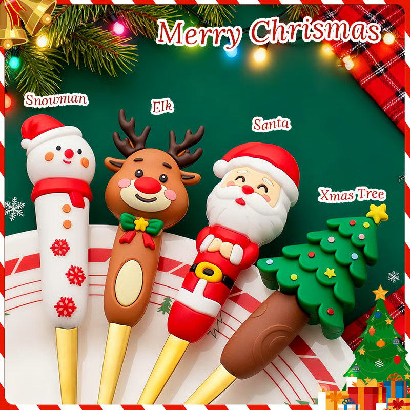 4Pcs Christmas Spoon Set