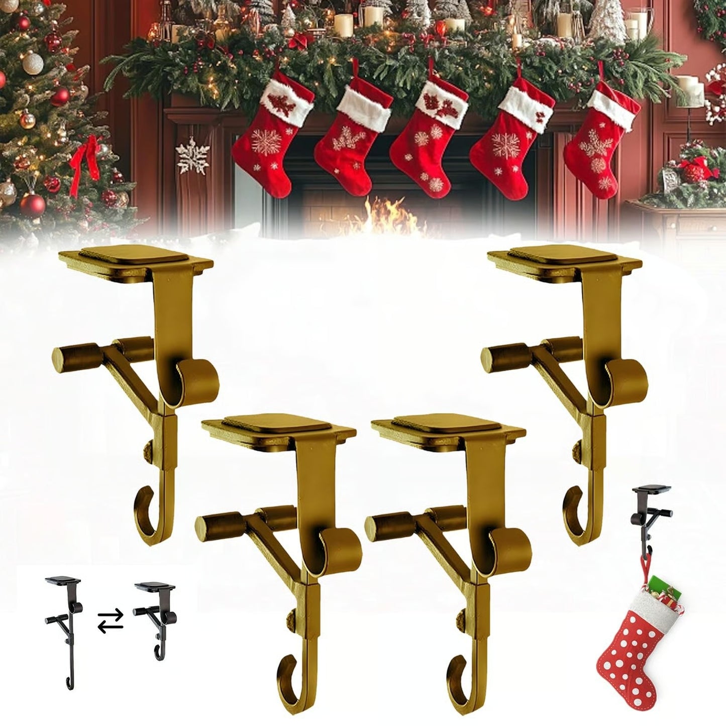 Adjustable No Drilling Hangers of Heavy Duty Hooks