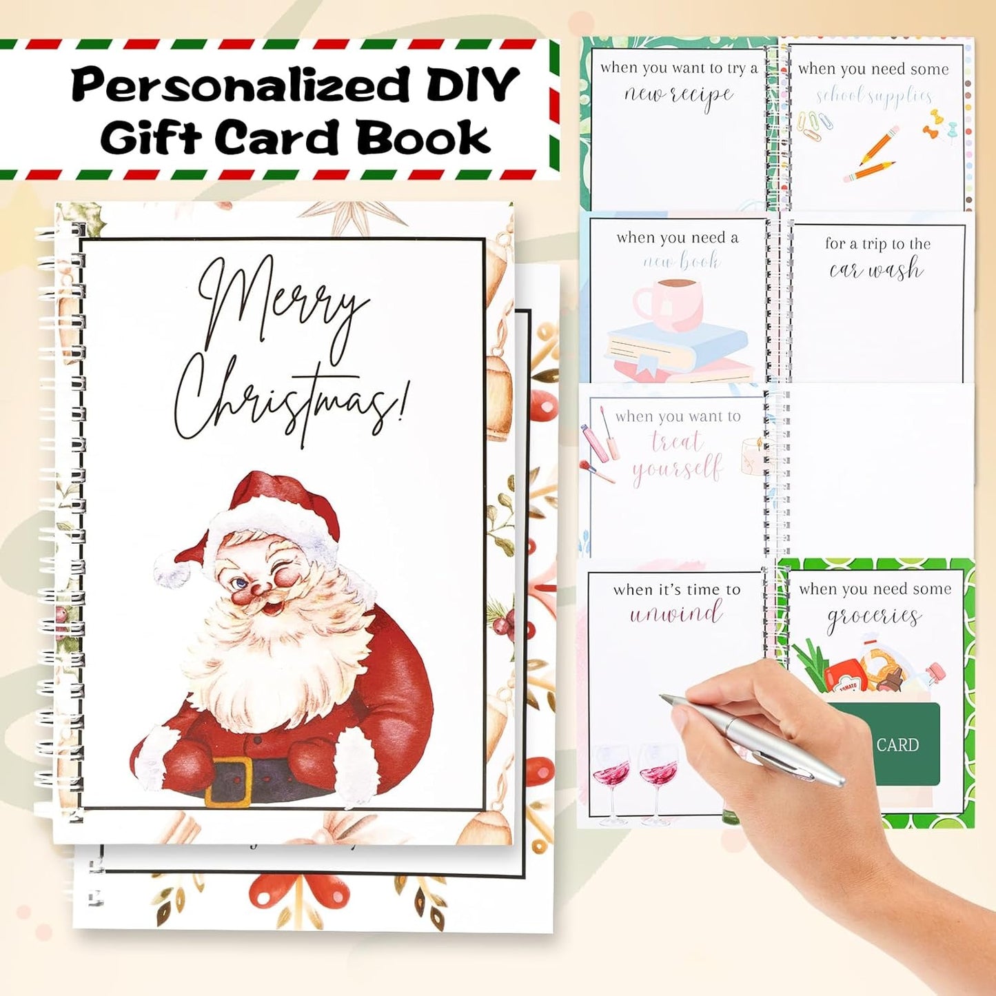Christmas DIY Gift Card Book