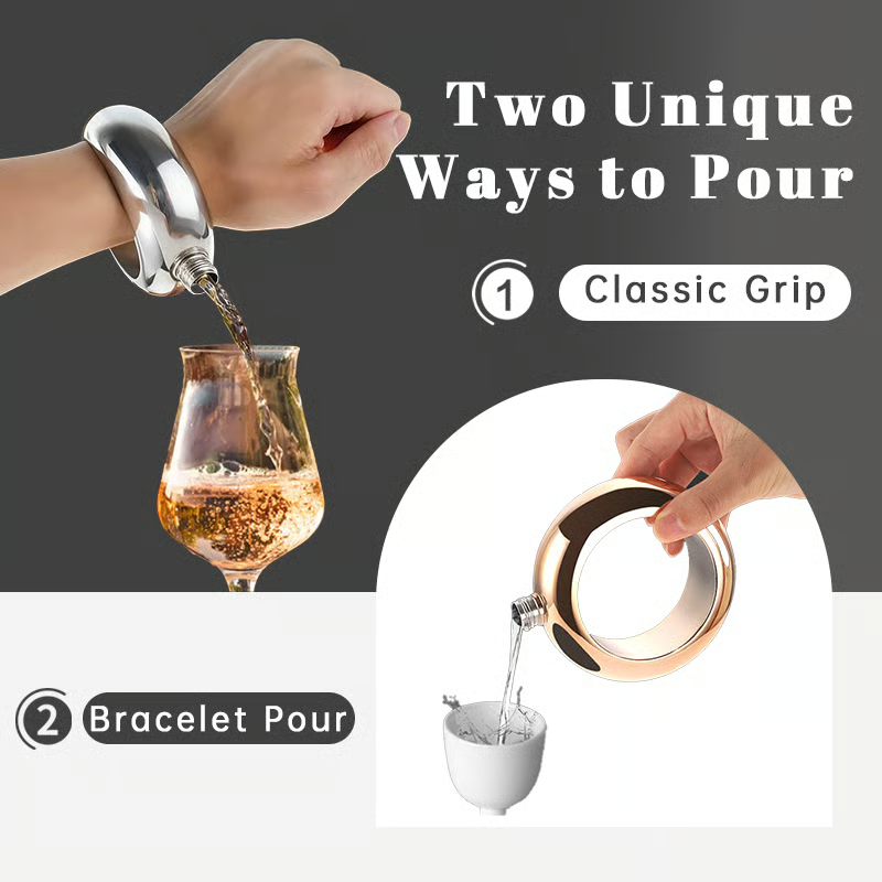 🍷Creative Stainless Steel Bracelet Wine Bottle