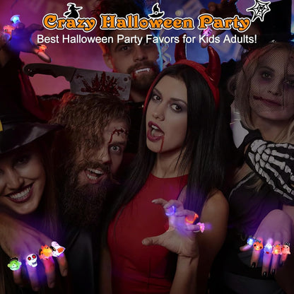 Halloween glow-in-the-dark rings（50 Pcs)