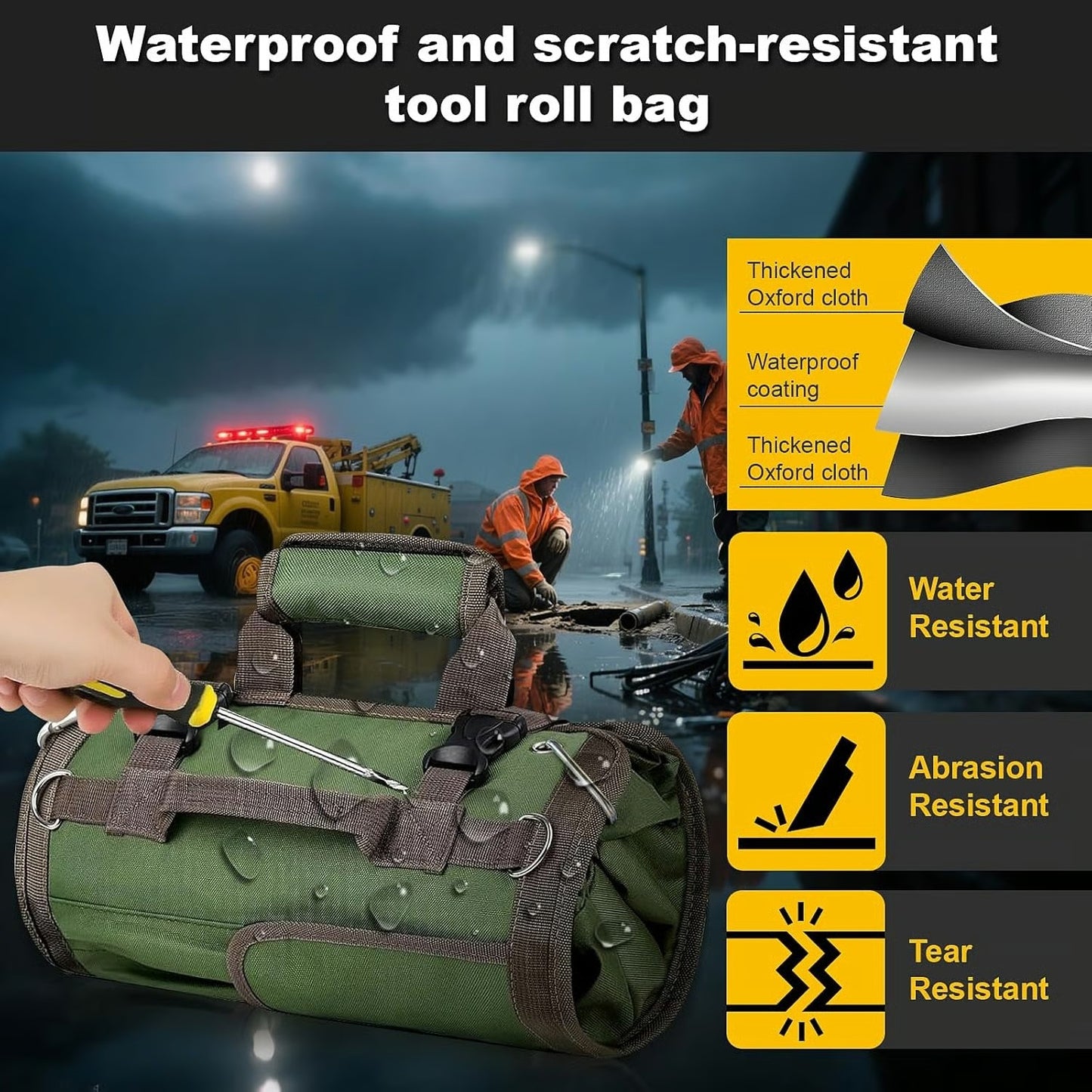 Roll Up Tool Bag-Gifts For Men Dad Husbands Him