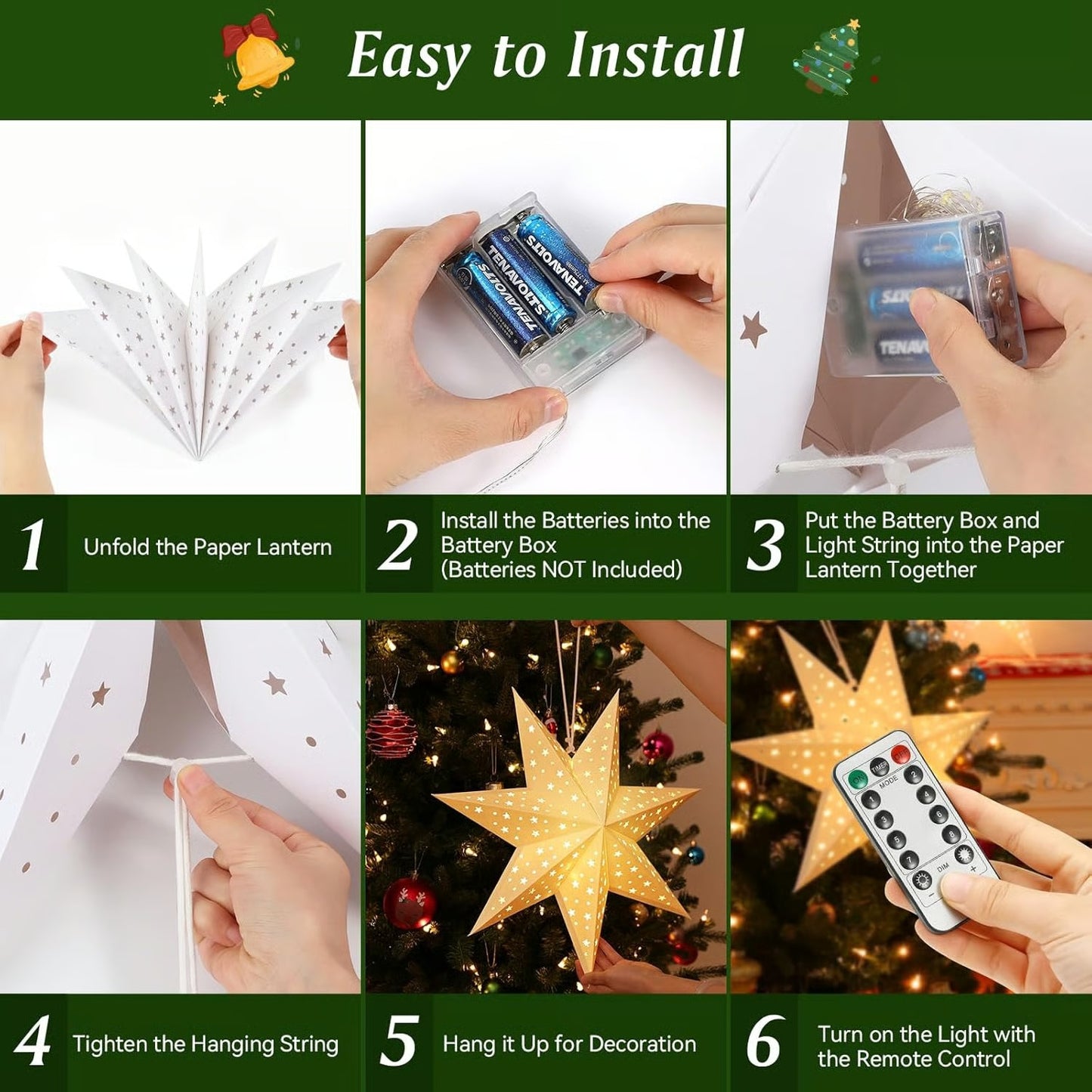 Black Friday Big Promotion Save 49%🔥Christmas Paper Star Lantern