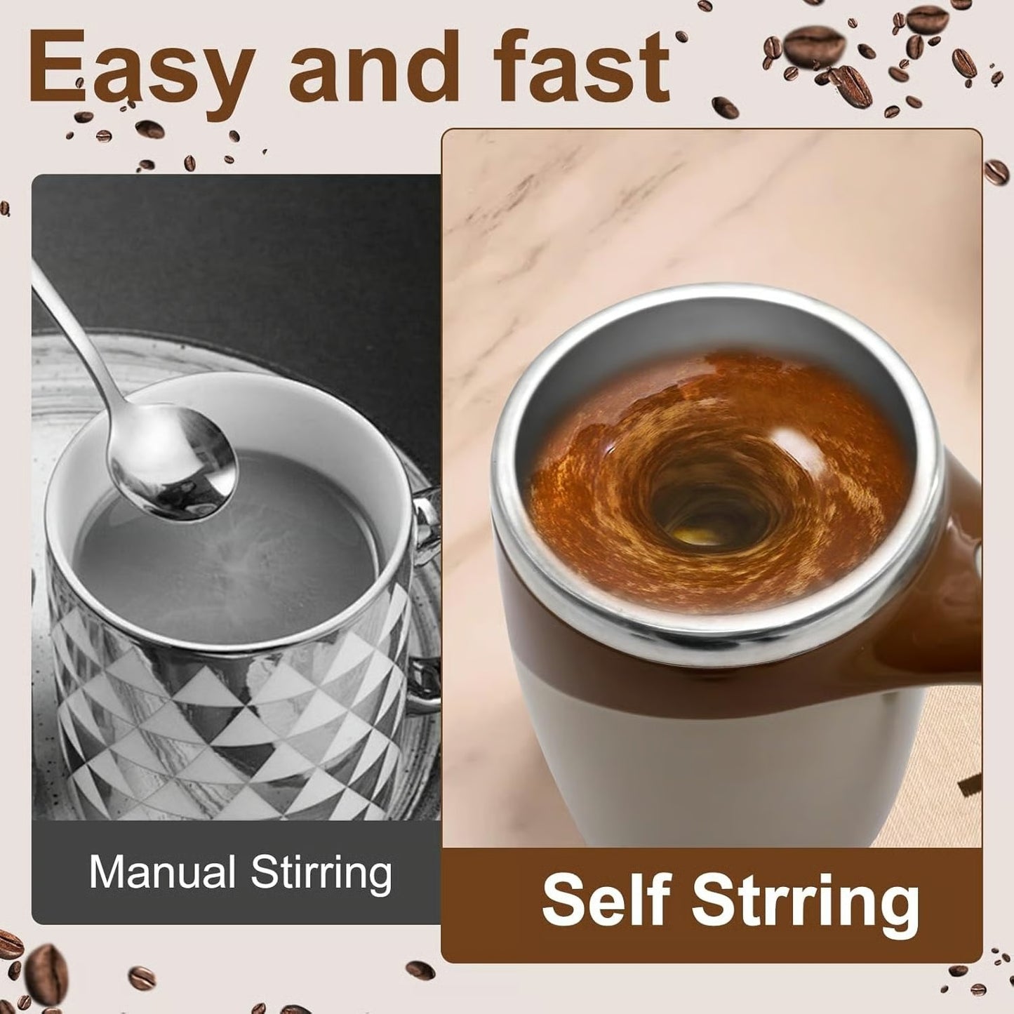 Automatic Stirring Coffee Mug