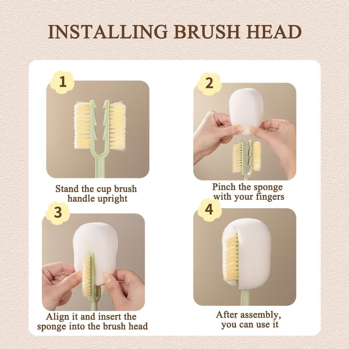 Five-in-one Cup Brush