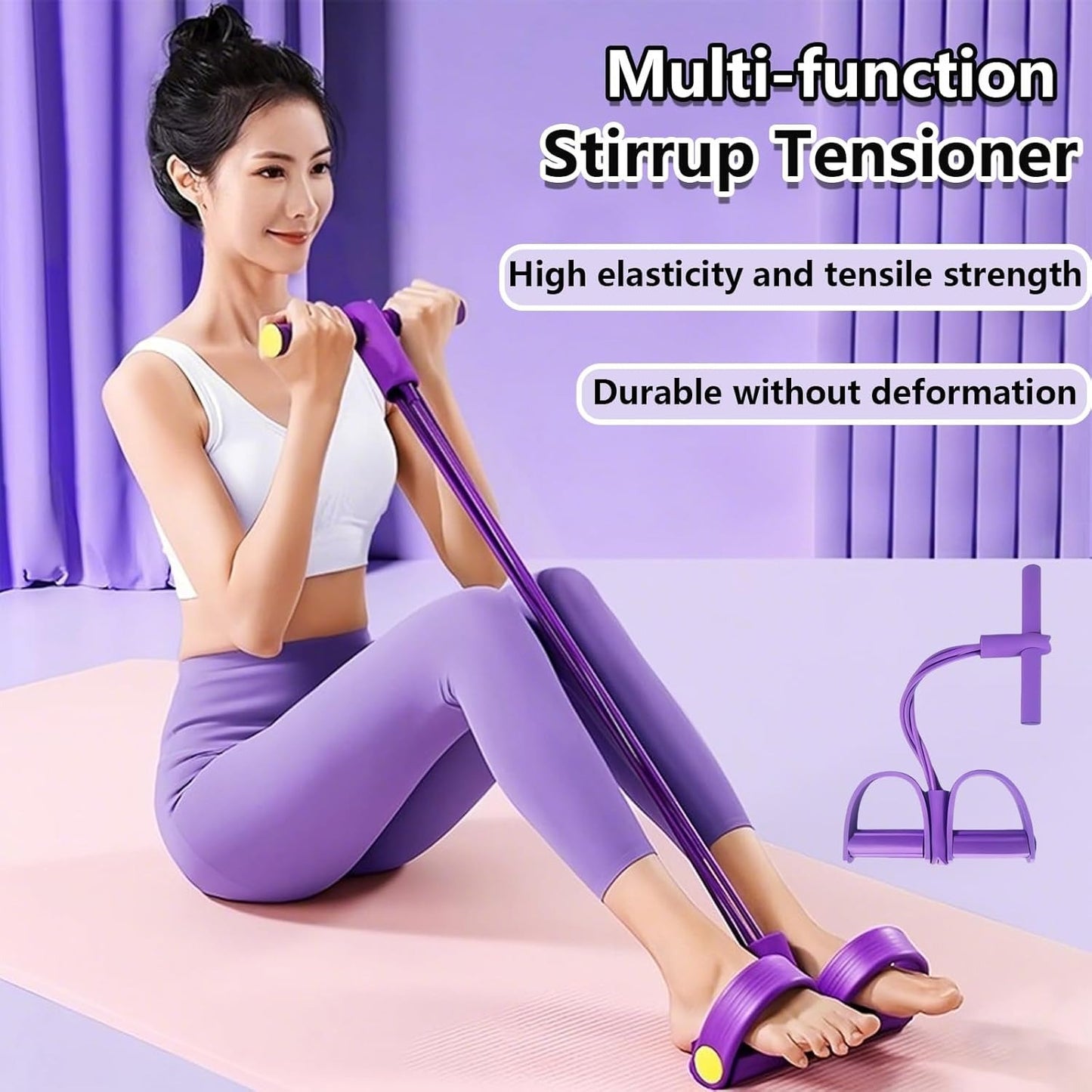 Waist-slimming and Belly-reducing Foot Pedal Resistance Band