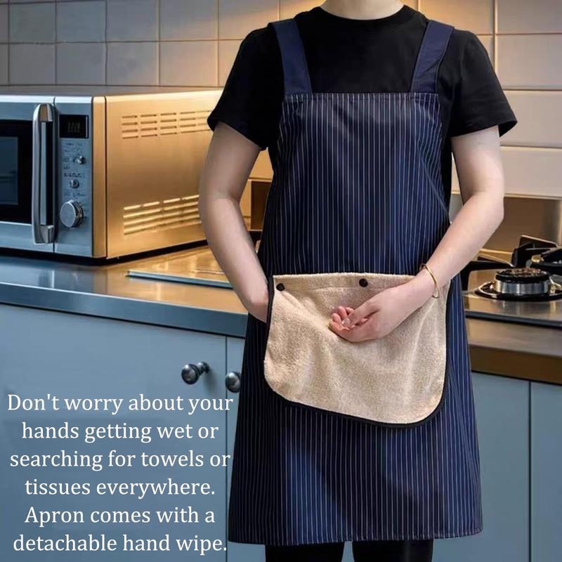 Cross-strap Apron With Removable Towel