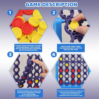 🧩 3D Line Up 4 Spin Game