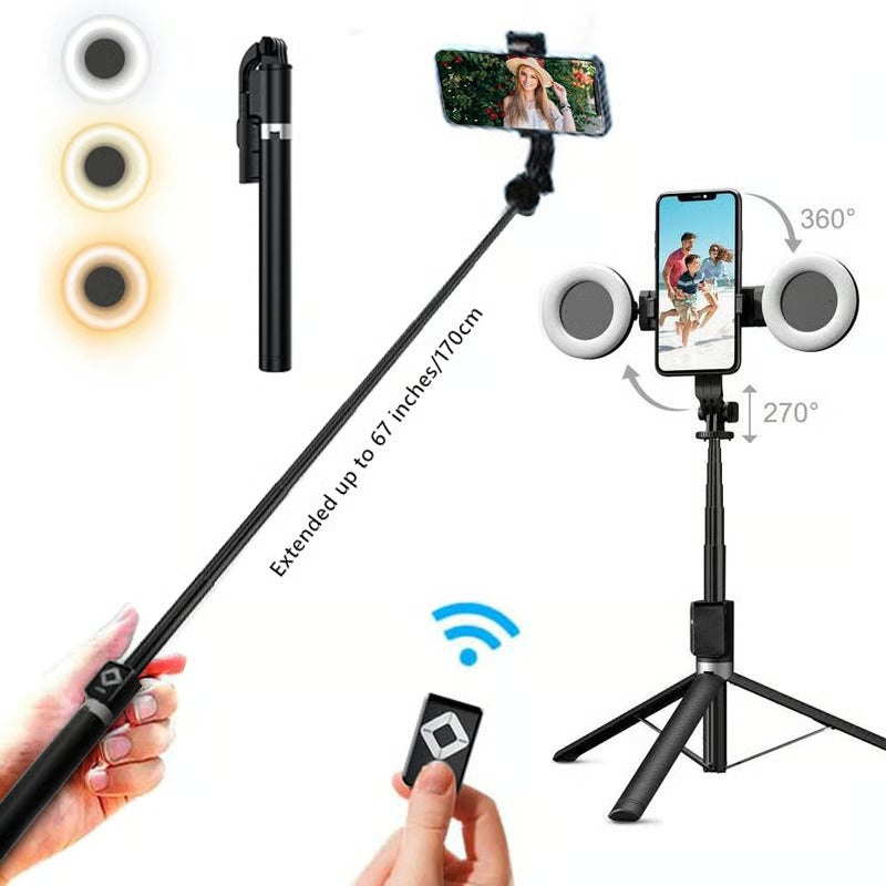 Multi-purpose Upgraded Phone Extendable Selfie Stick & Tripod
