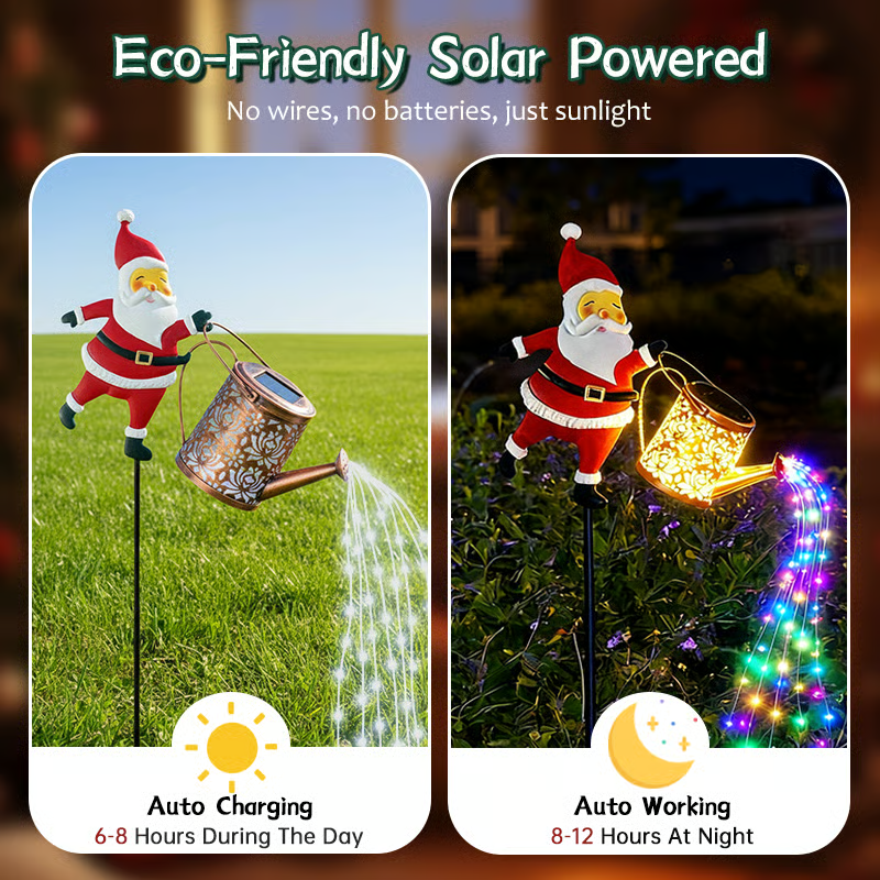 Santa Solar Kettle Lights