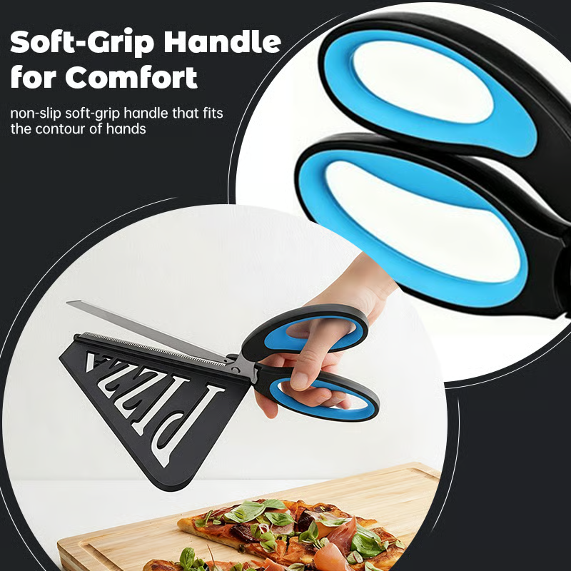 Stainless Steel Pizza Scissors Kitchen Cutter Spatula