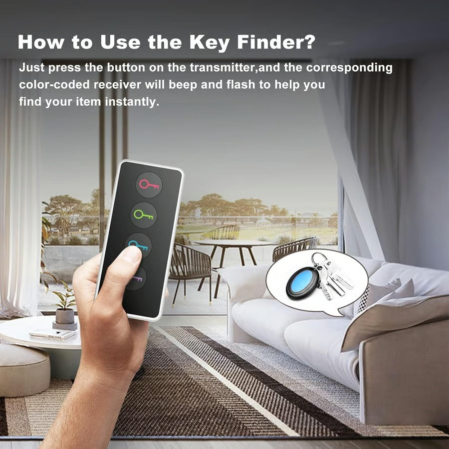 Key Finder With 4 Counts Signal Receiver