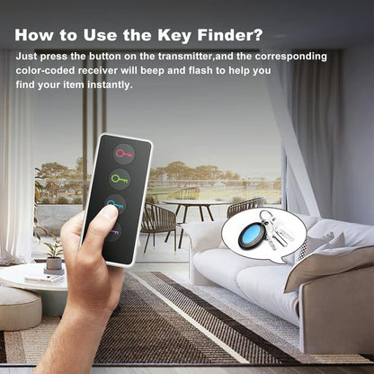 Key Finder With 4 Counts Signal Receiver
