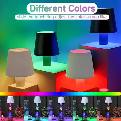 Wireless Bottle Lamp with RGB Lights