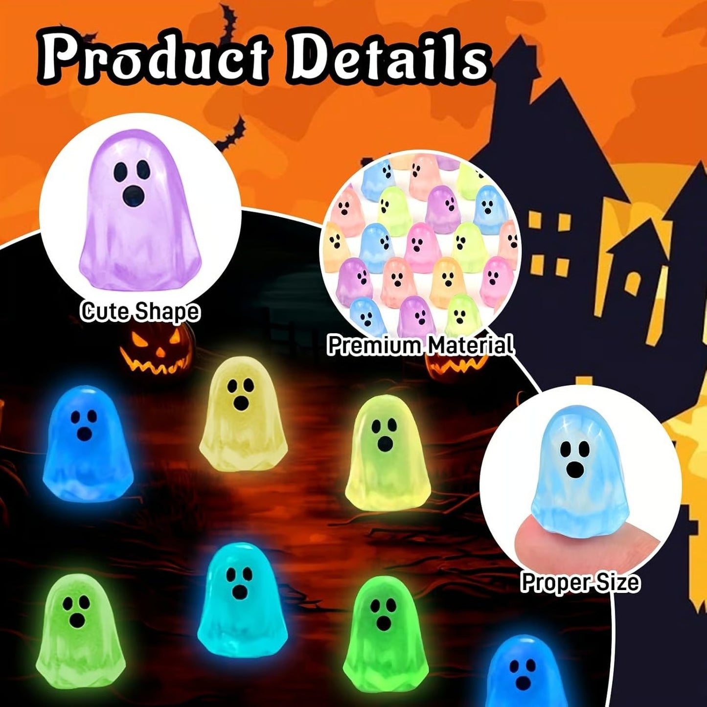 Halloween Mini Ghosts Figures