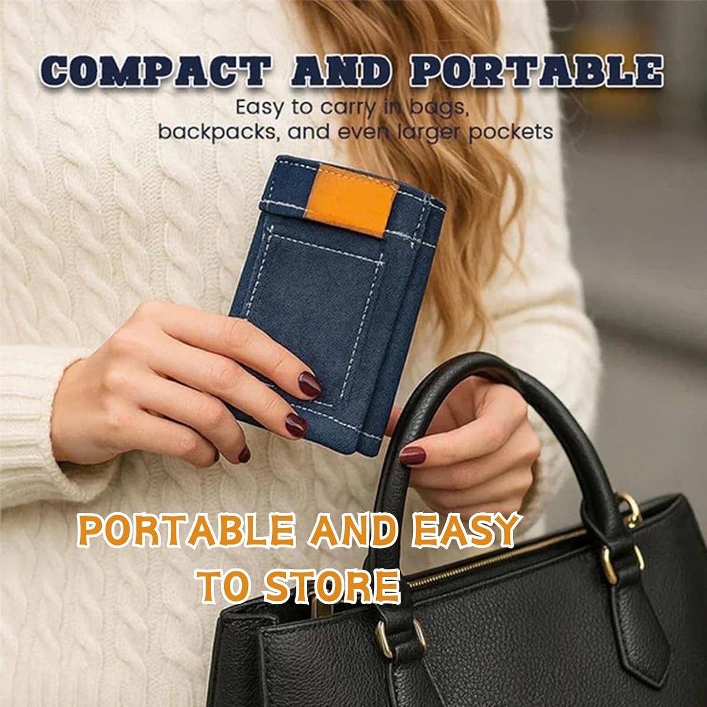 Mini Foldable Jeans Wallet