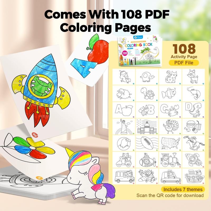 Extra-large, Silky-smooth Spinning Crayons – The Perfect Christmas Gift For Art-loving Kids.