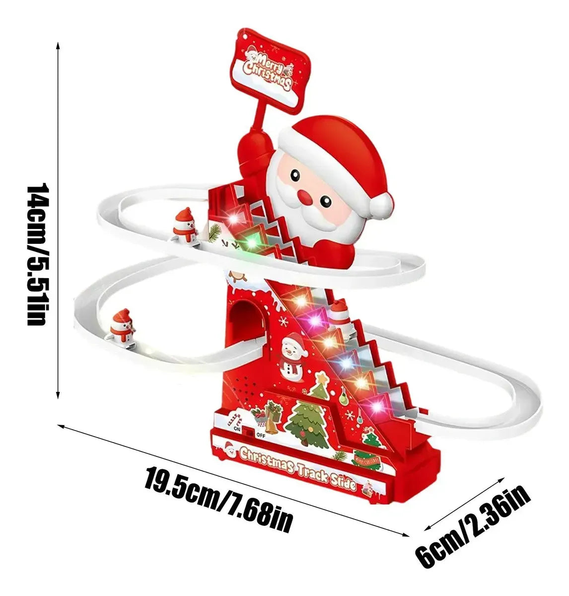 Santa Electric Slide Climbing Toys for Automatic Stairs