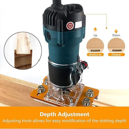 2 in 1 Compact Wood Palm Router Base Router
