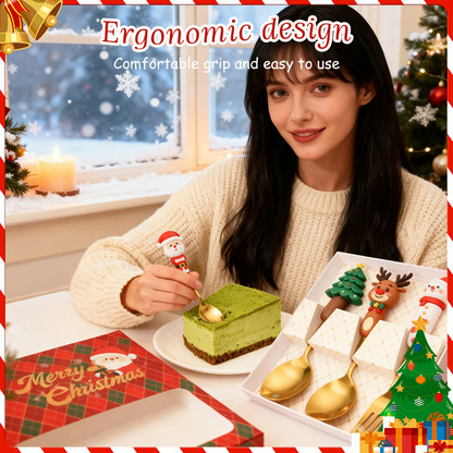 4Pcs Christmas Spoon Set