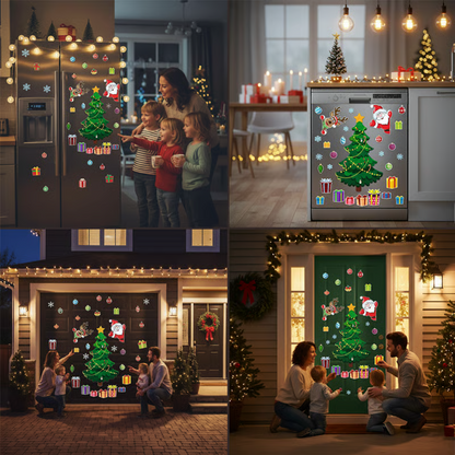 Reusable Christmas Magnetic Decals