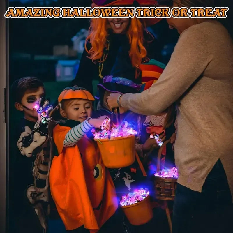 Halloween glow-in-the-dark rings（50 Pcs)
