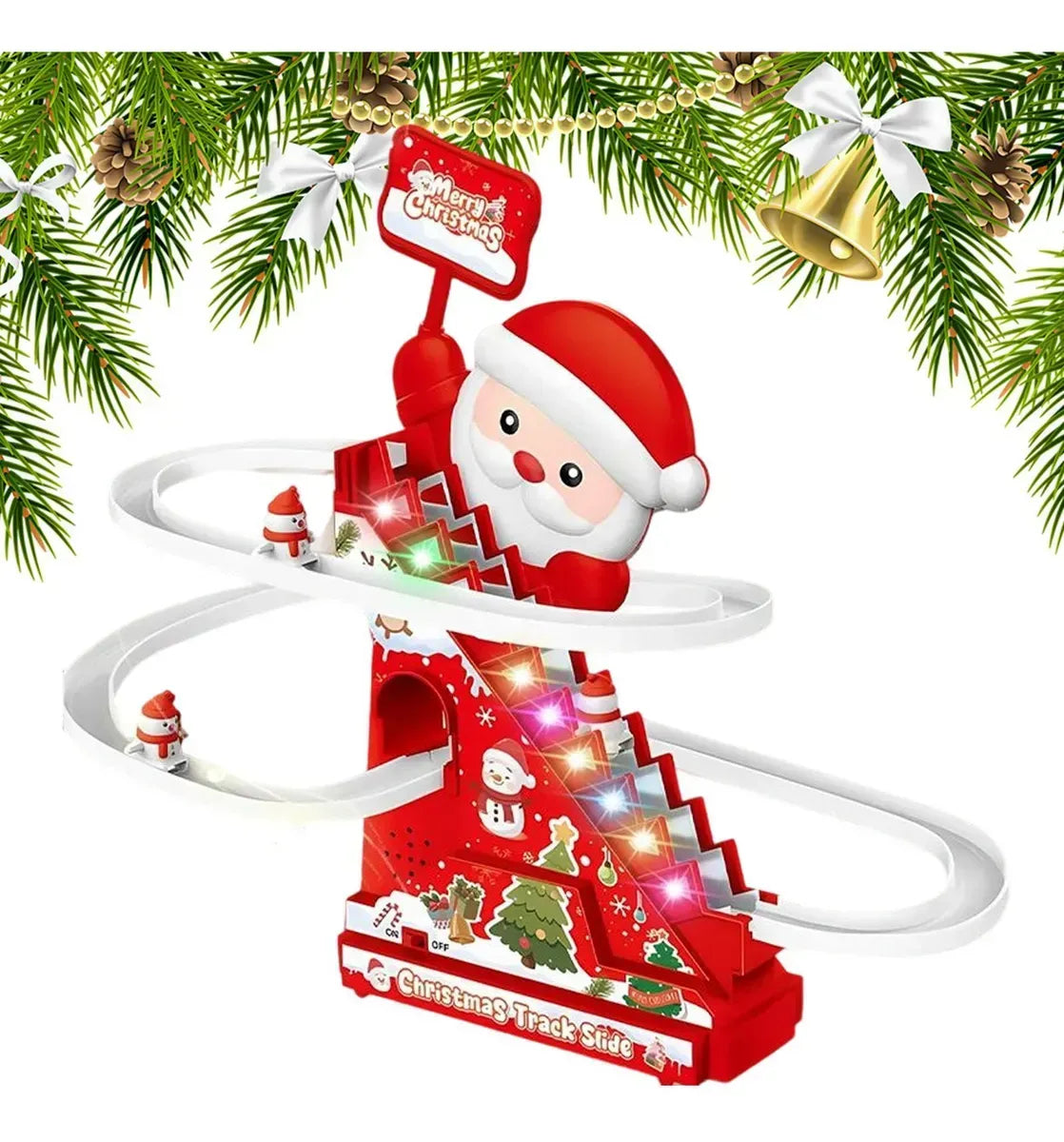 Santa Electric Slide Climbing Toys for Automatic Stairs