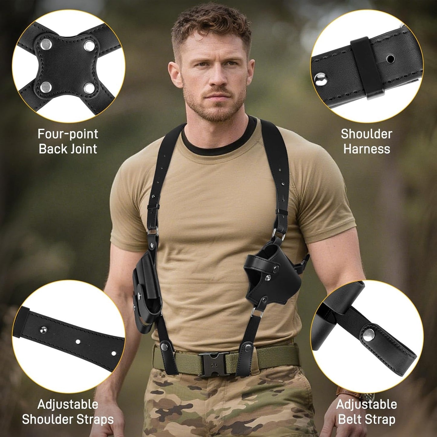 Premium Vertical Concealed Shoulder Holster Sling