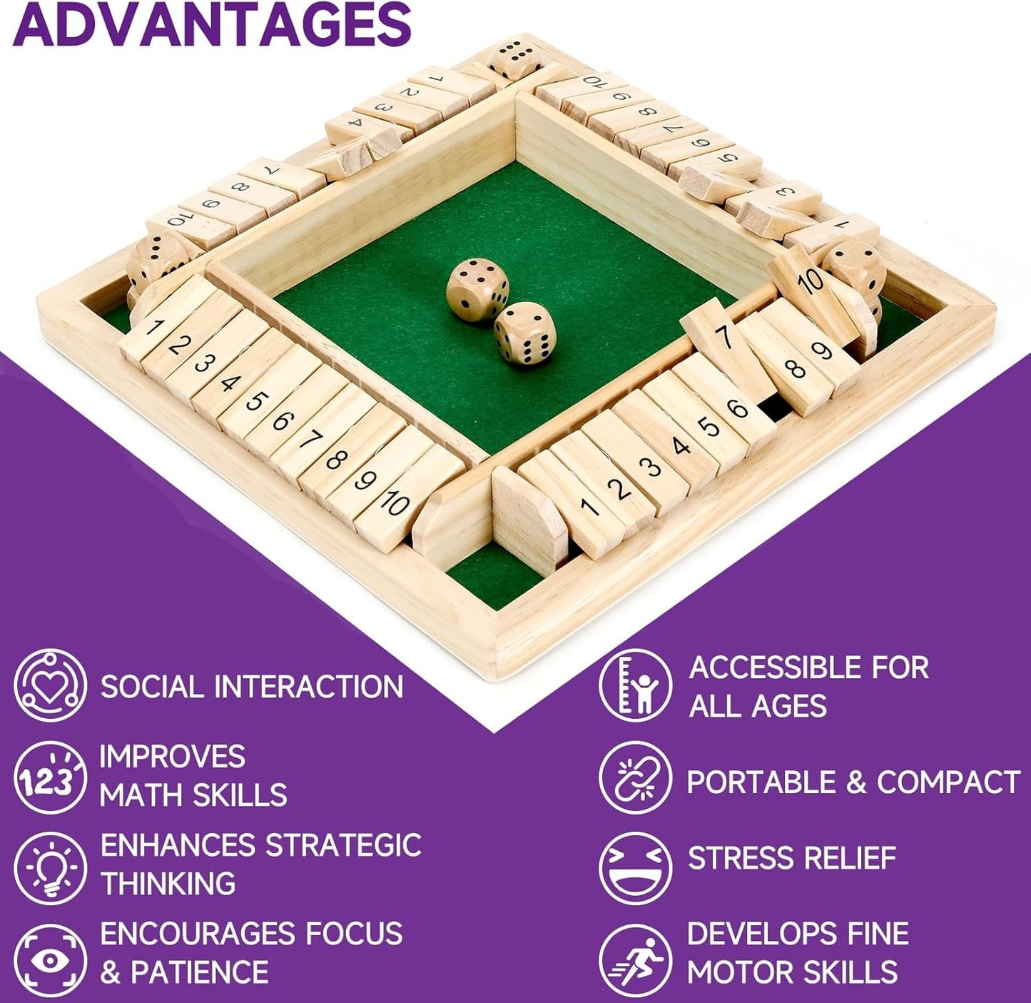 Digital Flip Four-Sided Board Game