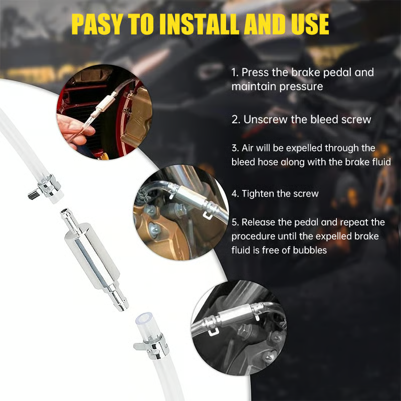 One-Way Check Valve Brake Bleeder Hose