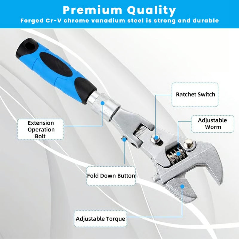 10" to 12" Ratcheting Crescent Wrenches tool