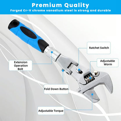 10" to 12" Ratcheting Crescent Wrenches tool