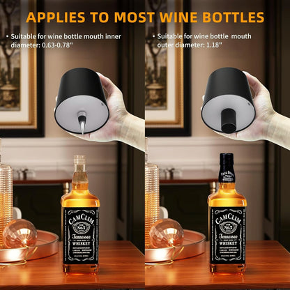 Wireless Bottle Lamp with RGB Lights