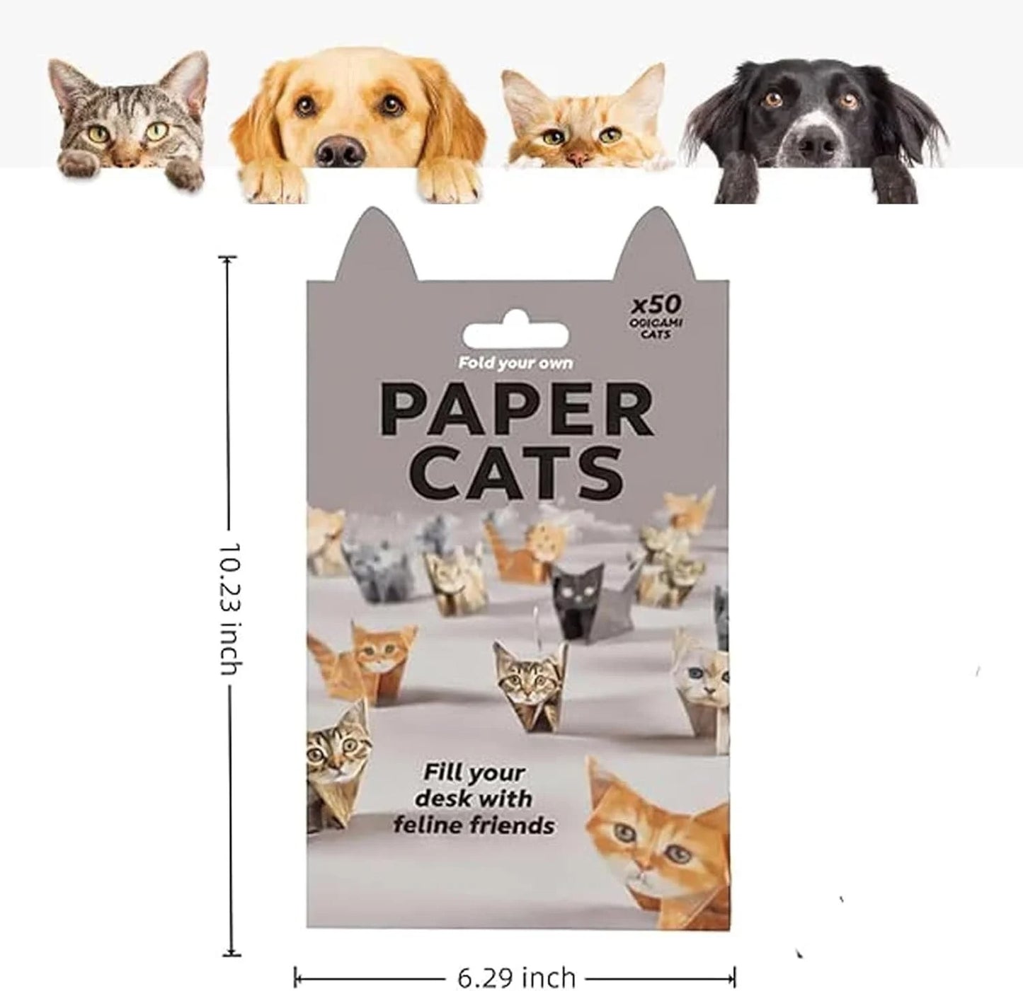 DIY Origami Paper Cats - 50 Sheets DIY Origami Paper